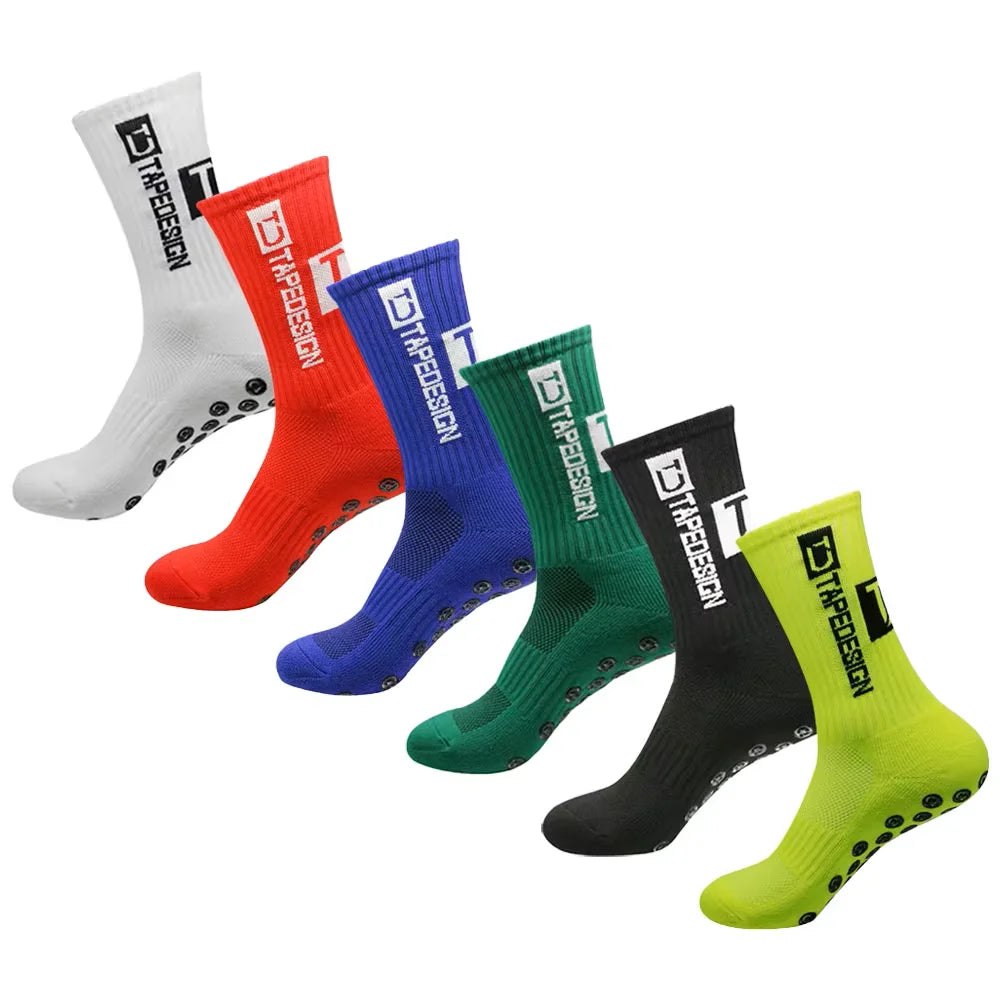 6 Paar rutschfeste Fussballsocken, verschiedene Farben, Mix / Minikauf.ch