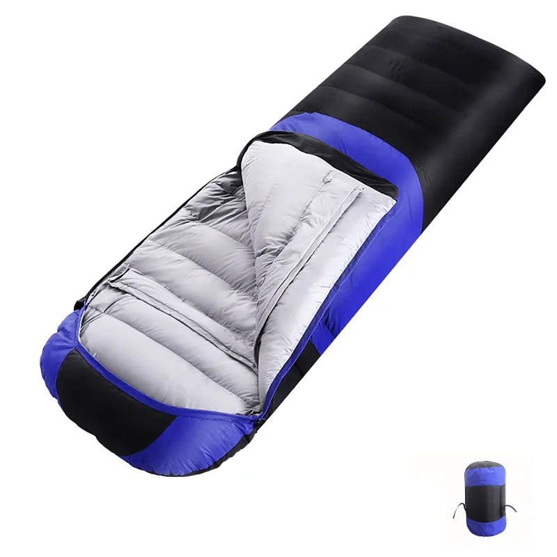 Beheizter Outdoor Camping Schlafsack, blau / Minikauf.ch