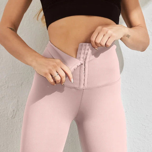 Fitness Korsett Leggins, pink / Minikauf.ch