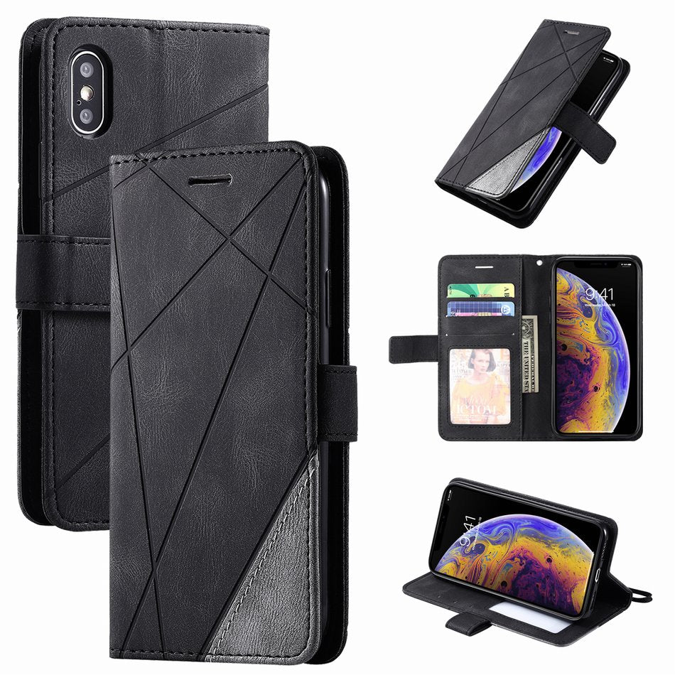 Xiaomi Leder Handyhülle, Mobiltelefontasche, schwarz / Minikauf.ch