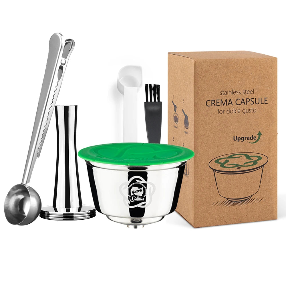 Wiederverwendbare Edelstahl Kaffeekapseln, 1 Stück Set / Minikauf.ch