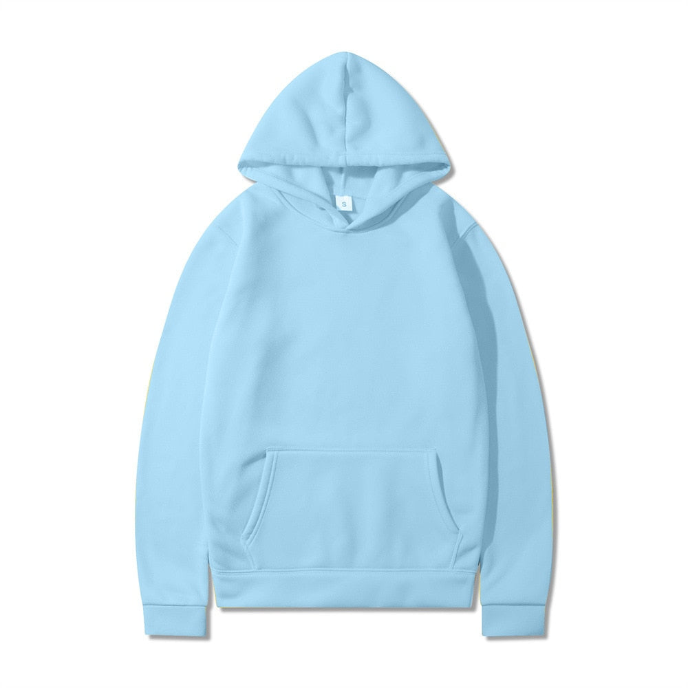 Sweatshirt Kapuzen Hoodie, Himmelblau / Minikauf.ch