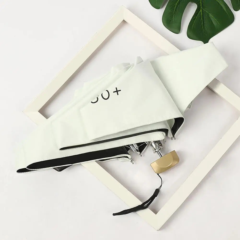 Mini Taschen-Regenschirm, weiss / Minikauf.ch
