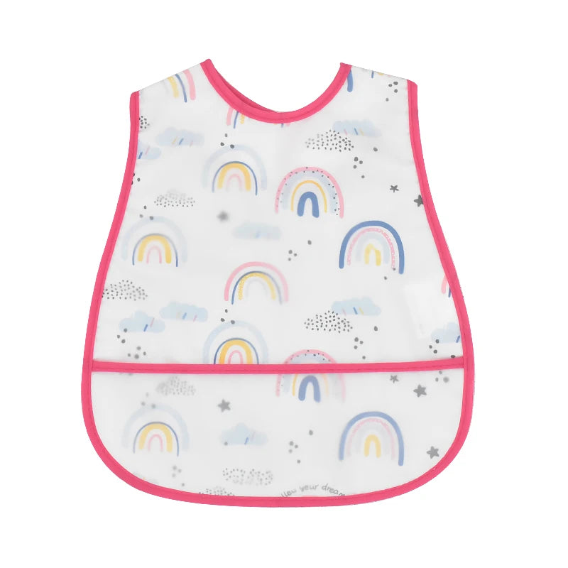 Wasserdichtes Baby-Lätzchen mit Cartoon-Muster / Minikauf.ch