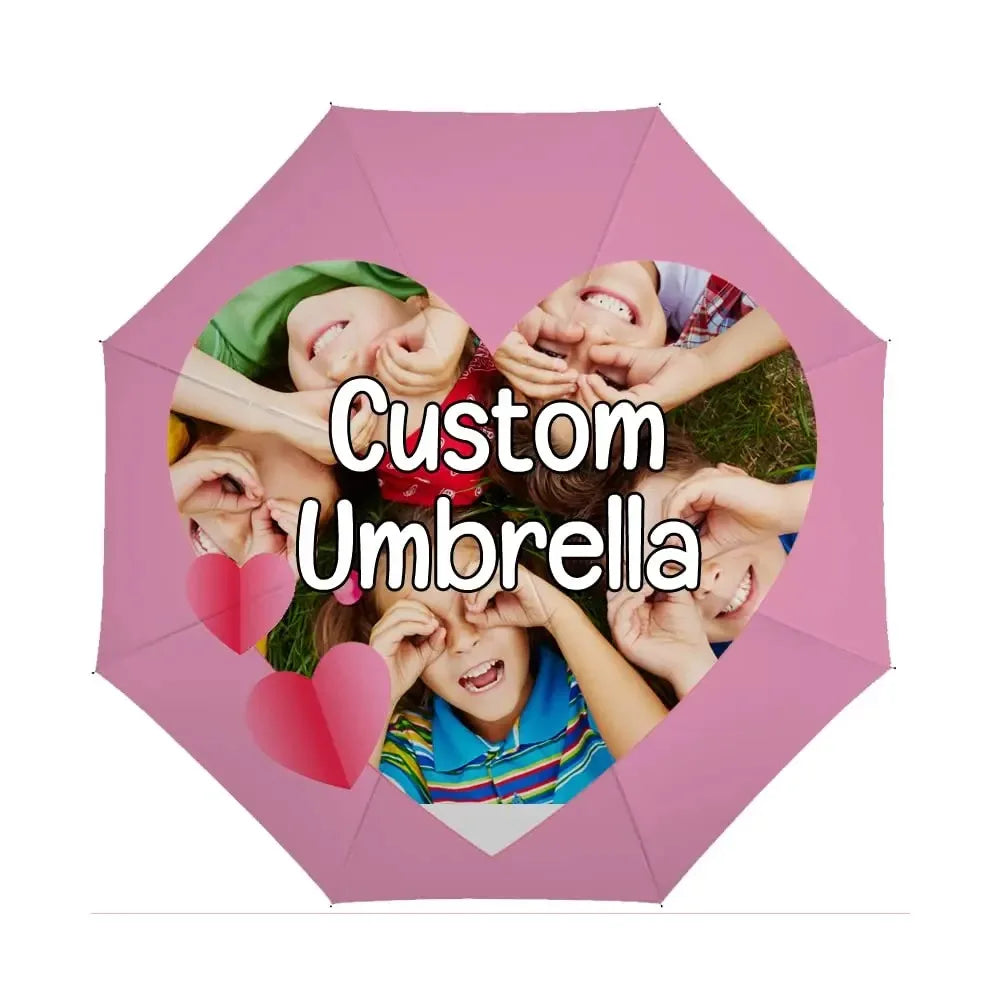Personalisierter Regenschirm mit Foto – Faltbar, Regen & Sonnenschutz / Minikauf.ch