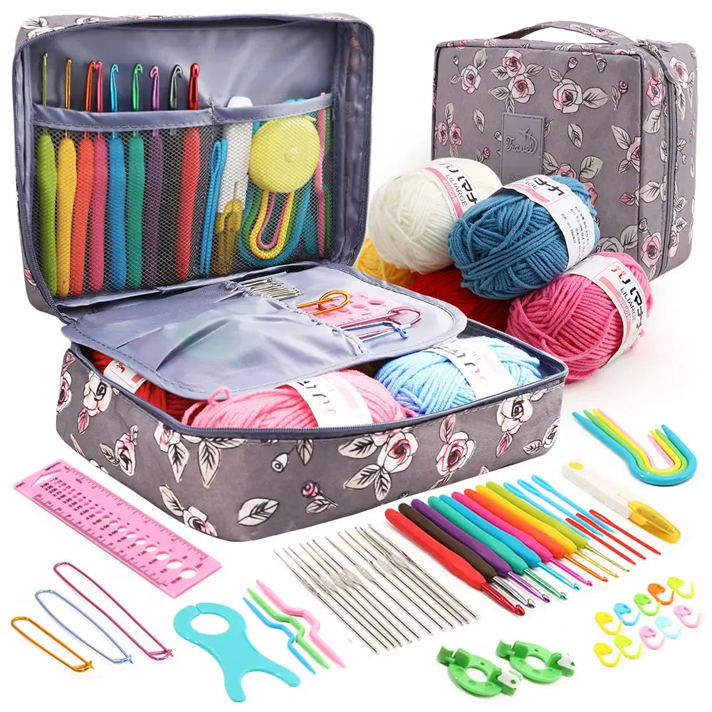 59-teiliges Häkelset mit Tasche / Minikauf.ch