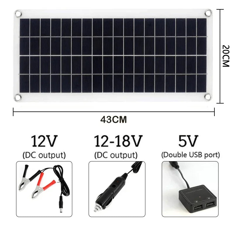 10-15W Solarpanel mit 60A/100A Solarladeregler / Minikauf.ch