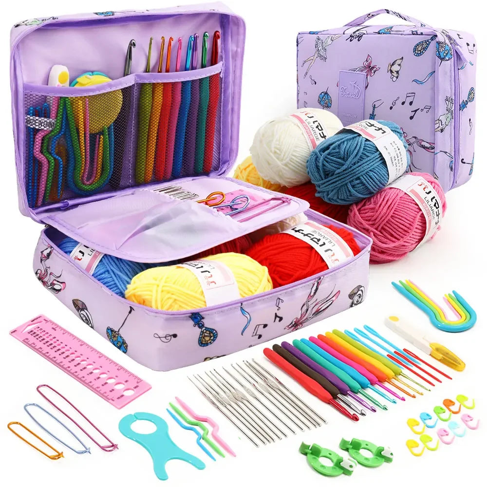 59-teiliges Häkelset mit Tasche / Minikauf.ch