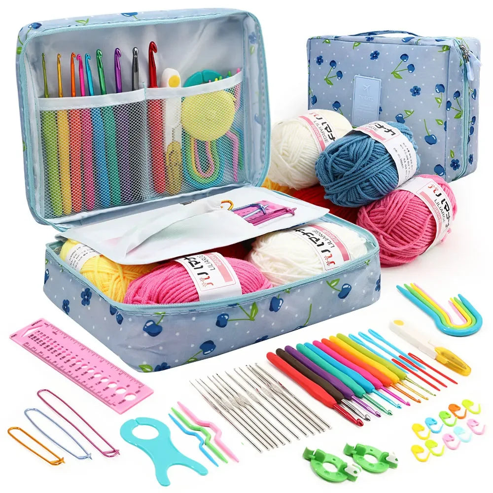 59-teiliges Häkelset mit Tasche / Minikauf.ch