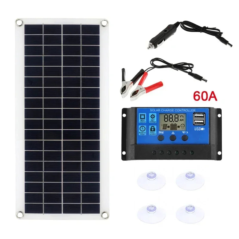 10-15W Solarpanel mit 60A/100A Solarladeregler / Minikauf.ch