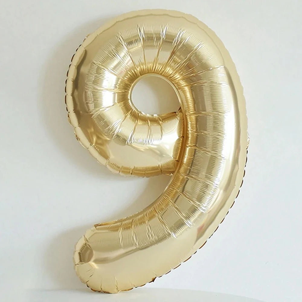 101cm Platin Zahlenballon 0–9 Heliumballon / Minikauf.ch