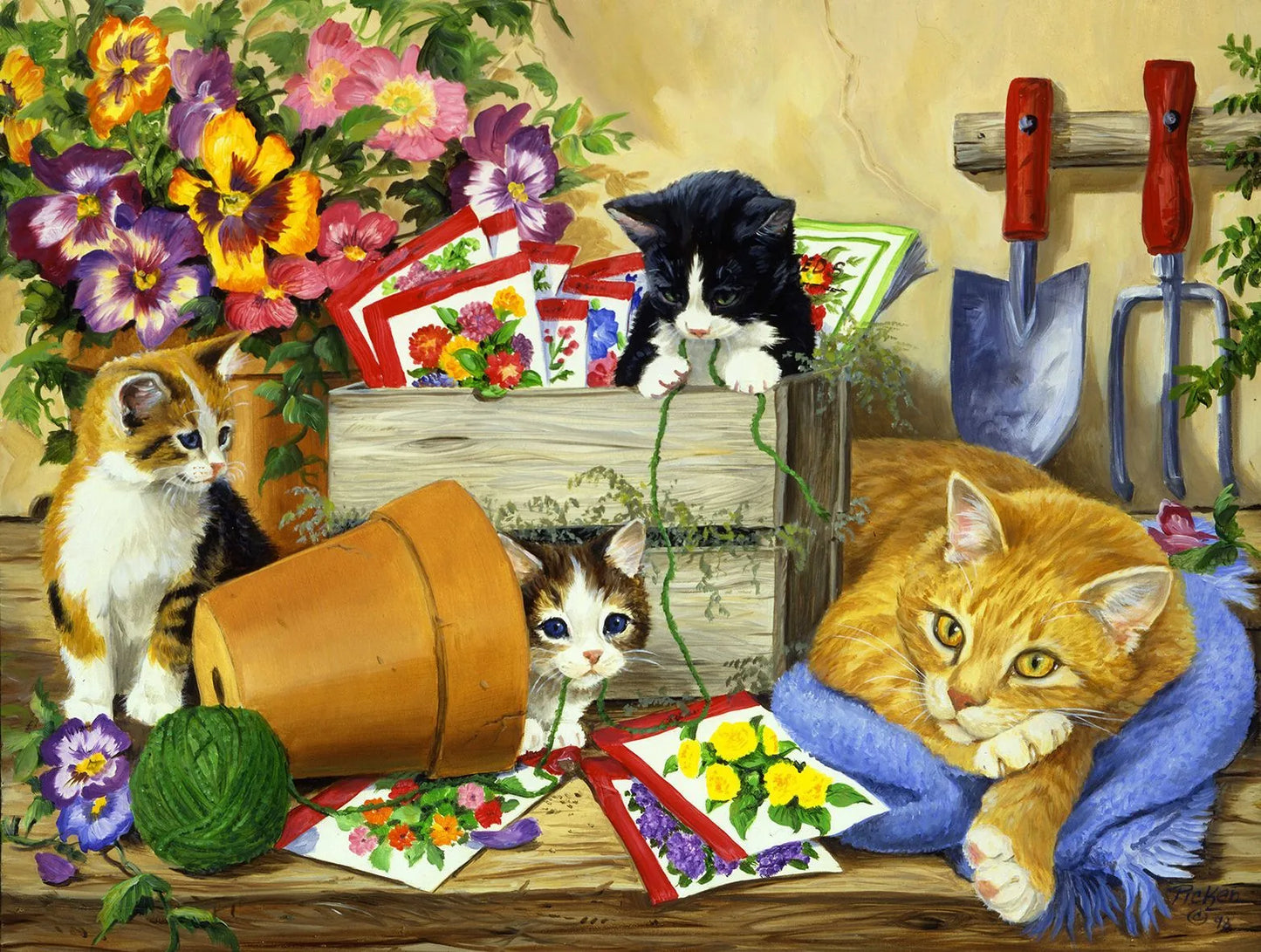 Landschaftsbilder 500 Puzzleteile, Katze / Minikauf.ch