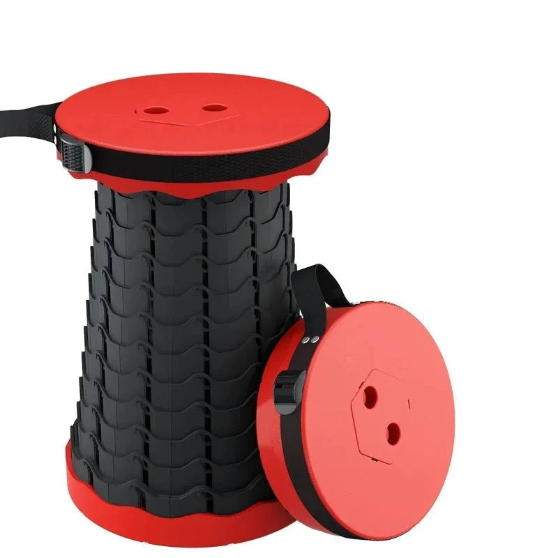 Ausziehbarer Teleskophocker, Rot / Minikauf.ch