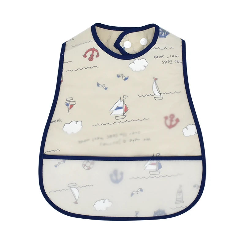 Wasserdichtes Baby-Lätzchen mit Cartoon-Muster / Minikauf.ch