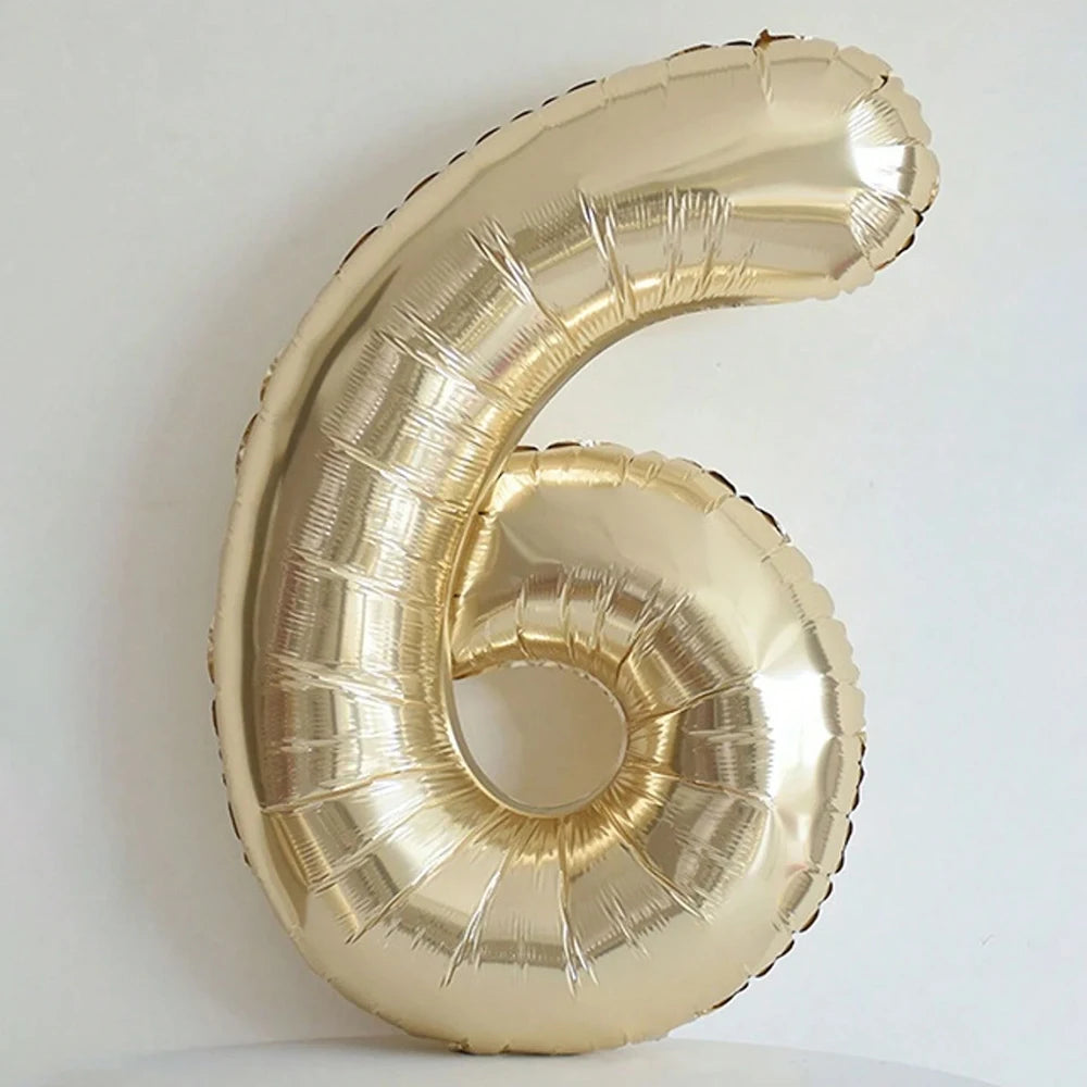 101cm Platin Zahlenballon 0–9 Heliumballon / Minikauf.ch