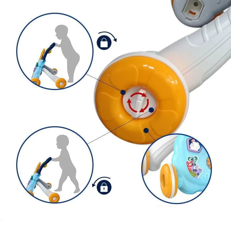 Lernlaufwagen für Babys mit Musik & Zeichenbrett / Minikauf.ch