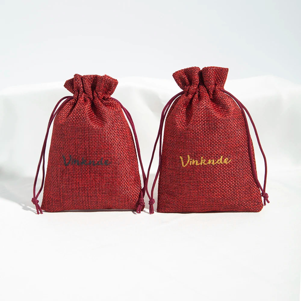 100 Stück Jute Geschenkbeutel mit Logo personalisierbar / Minikauf.ch