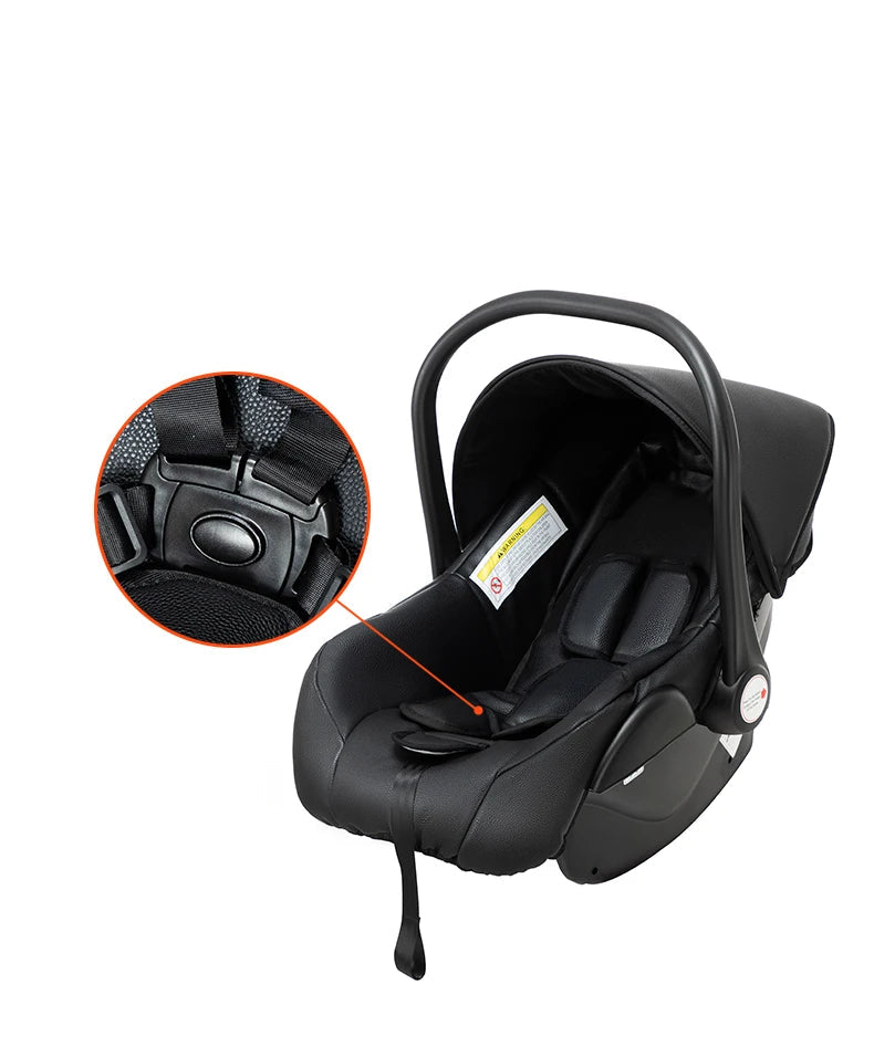 Kinderwagen mit 360° Drehung & Babyschale – Luxus Buggy für Neugeborene / Minikauf.ch