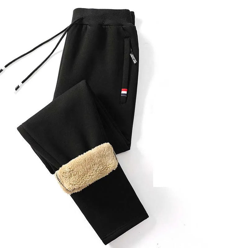 Winter Fleece Trainerhosen, schwarz / Minikauf.ch