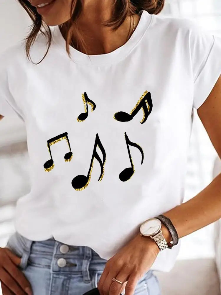 Damen T-Shirt mit Druckmuster / Minikauf.ch