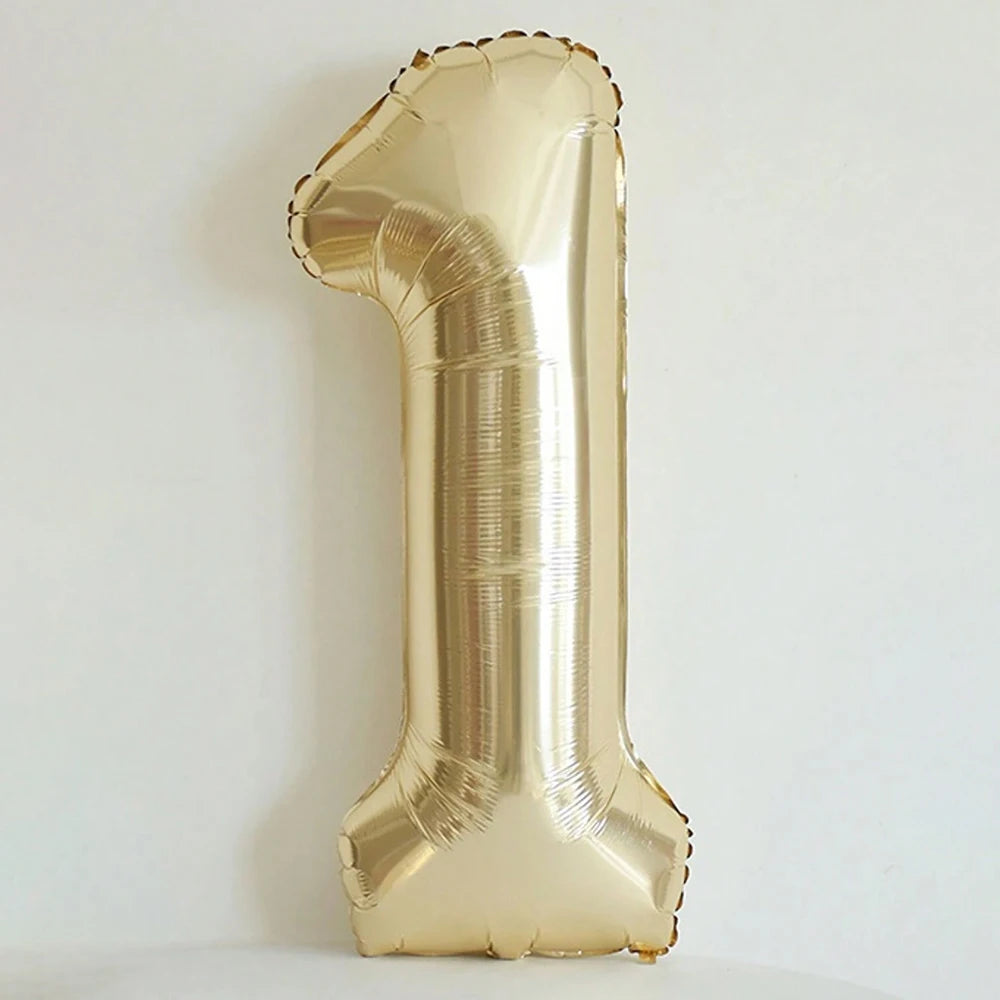 101cm Platin Zahlenballon 0–9 Heliumballon / Minikauf.ch