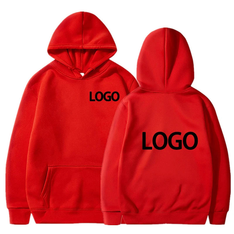 Personalisierter Hoodie mit Kapuze, Rot / Minikauf.ch