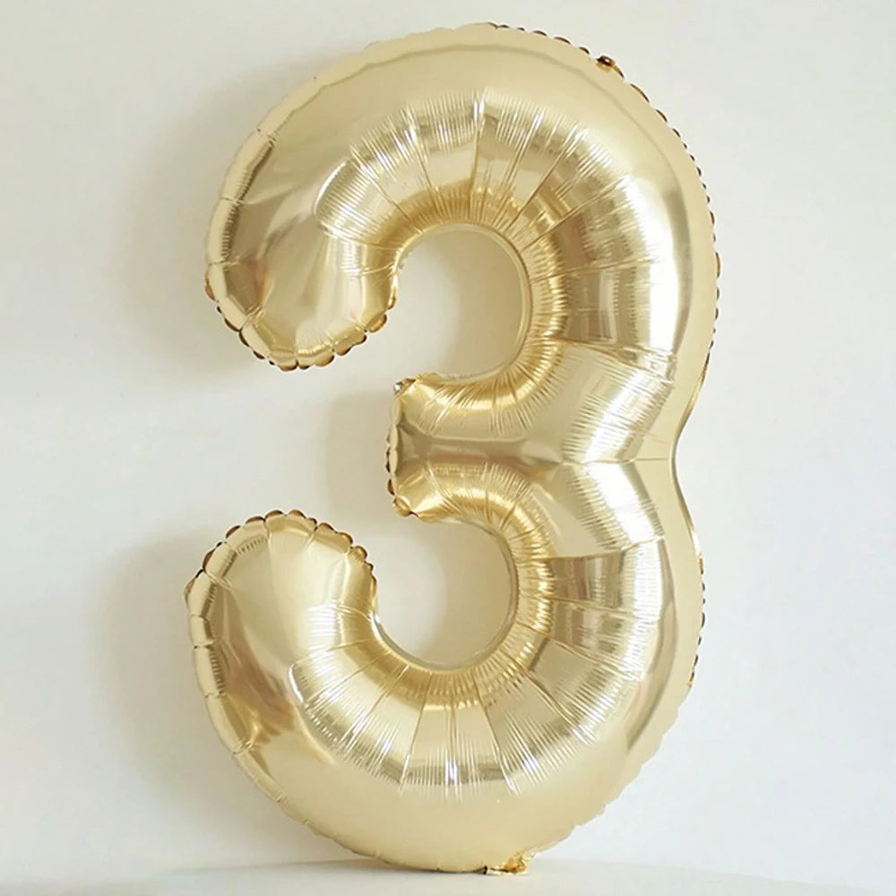 101cm Platin Zahlenballon 0–9 Heliumballon / Minikauf.ch