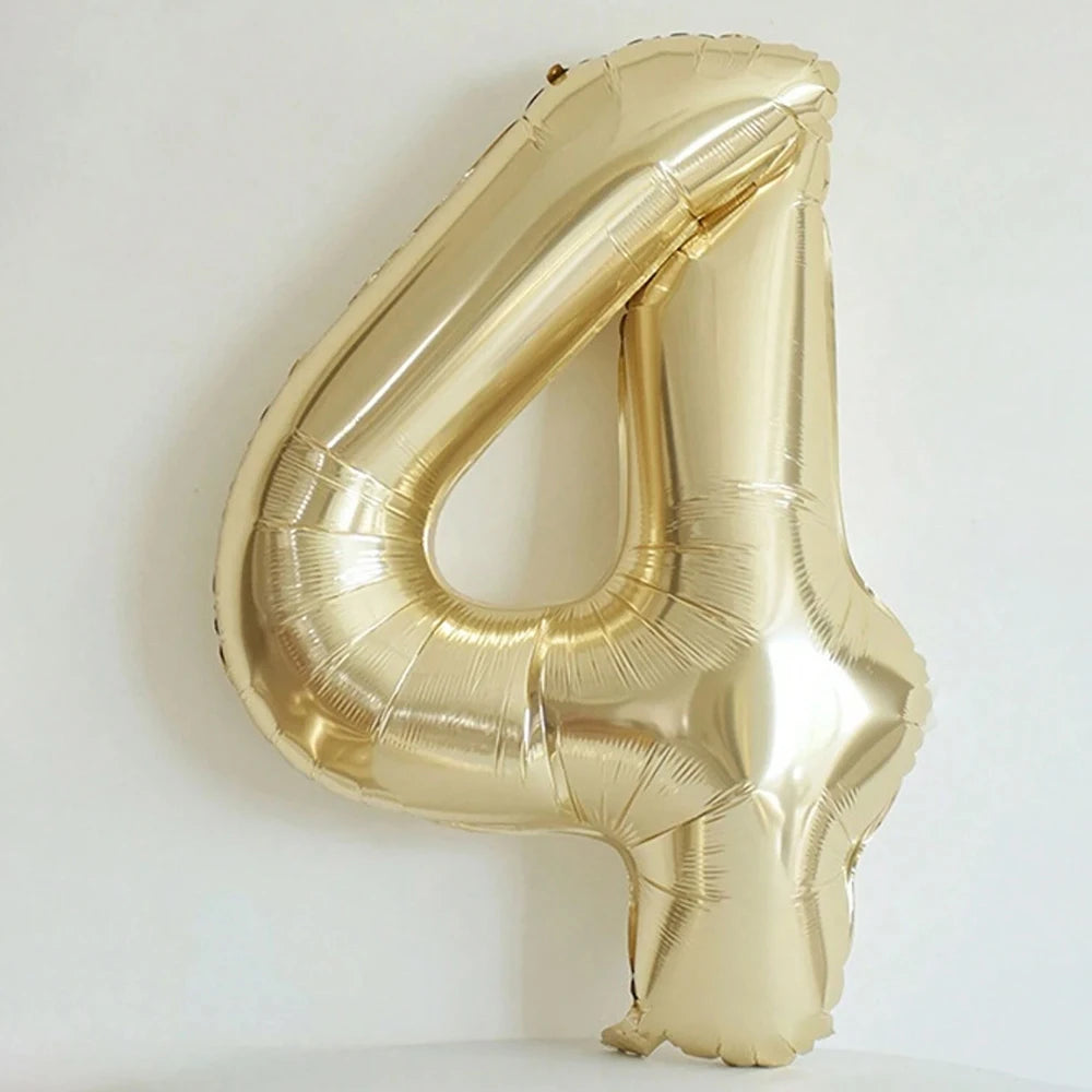 101cm Platin Zahlenballon 0–9 Heliumballon / Minikauf.ch