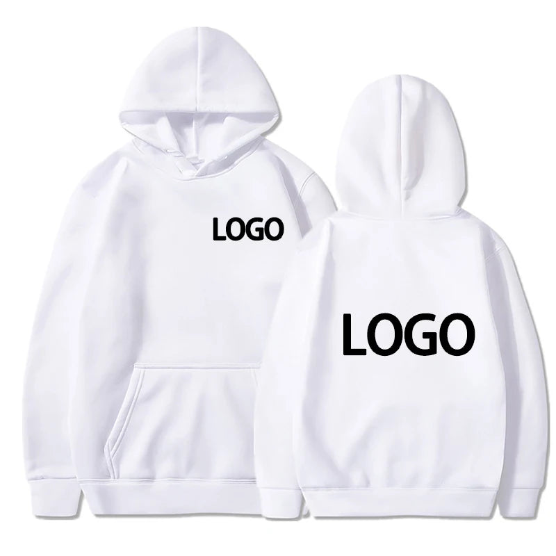 Personalisierter Hoodie mit Kapuze, Weiss / Minikauf.ch