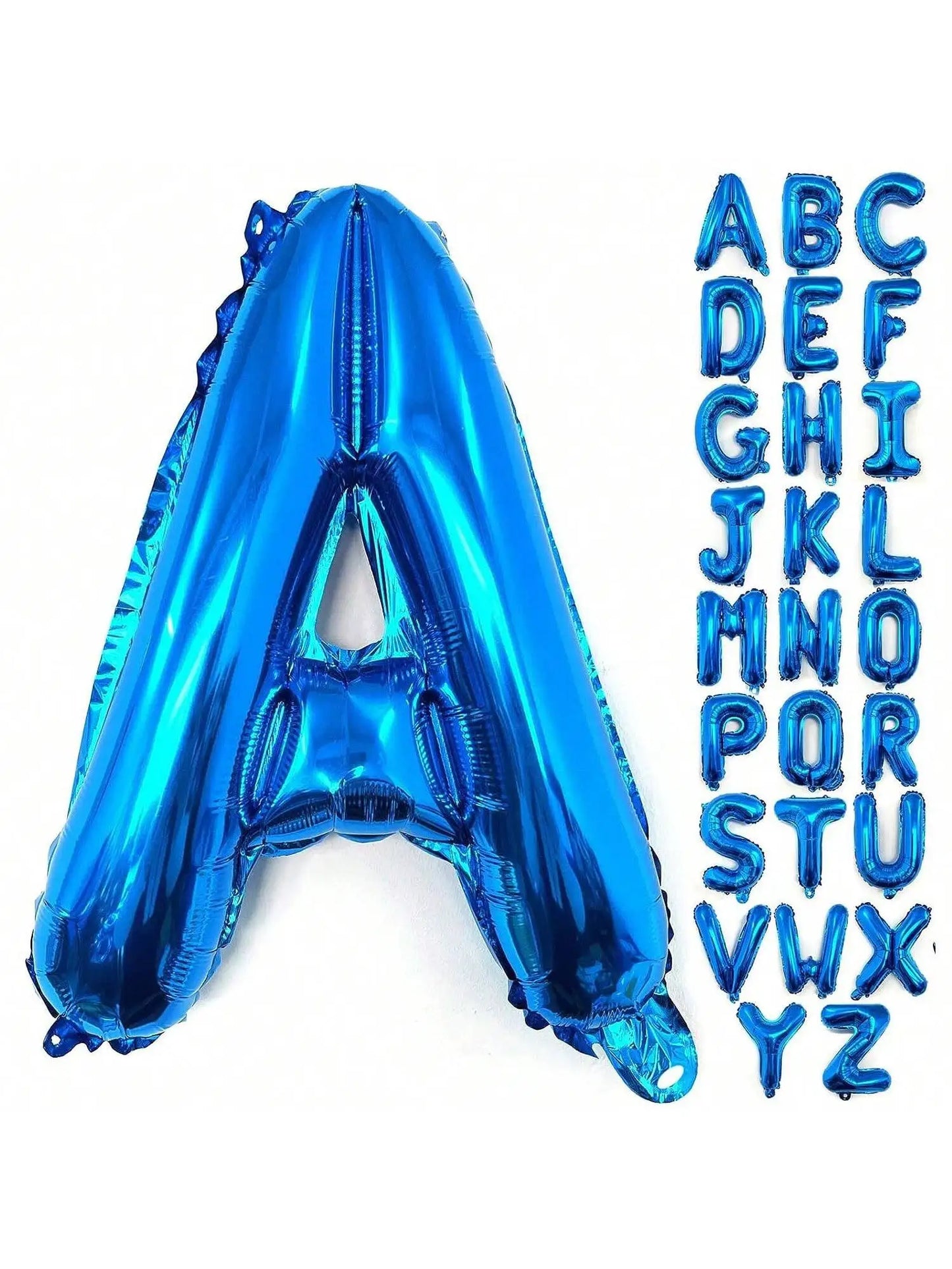 101cm Buchstabenballon – Helium Folienballon A–Z Partydeko, blau / Minikauf.ch