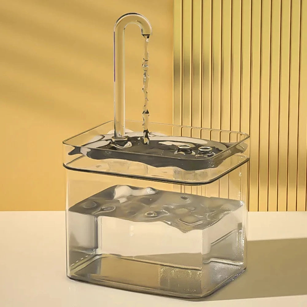 Transparenter USB Katzenbrunnen, Automatischer Wasserspender, Transparent / Minikauf.ch