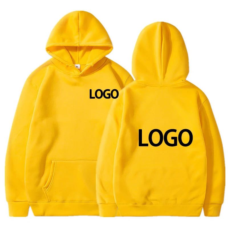 Personalisierter Hoodie mit Kapuze, Gelb / Minikauf.ch