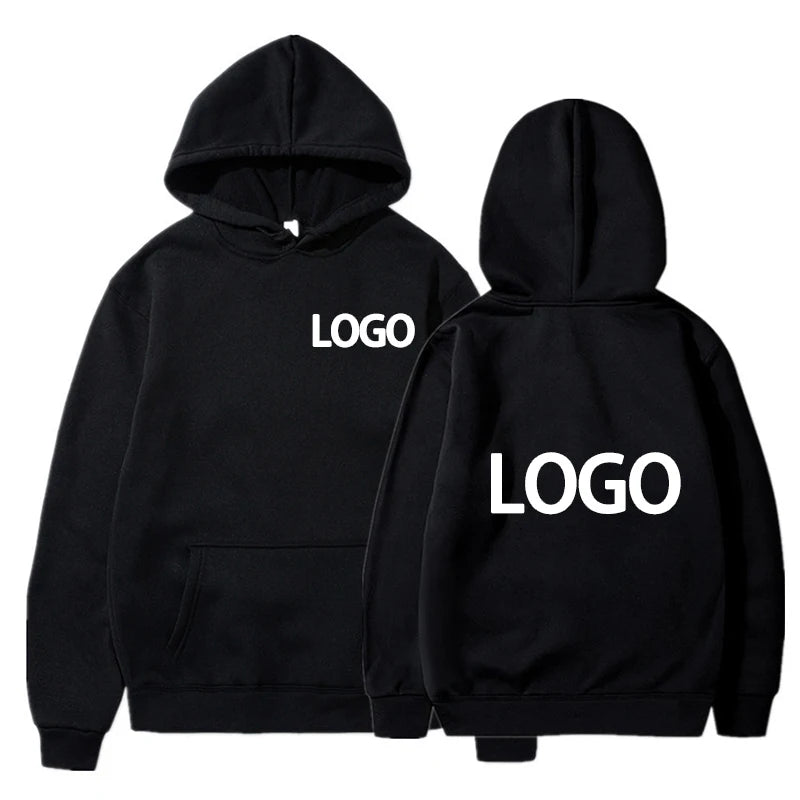 Personalisierter Hoodie mit Kapuze, Schwarz / Minikauf.ch