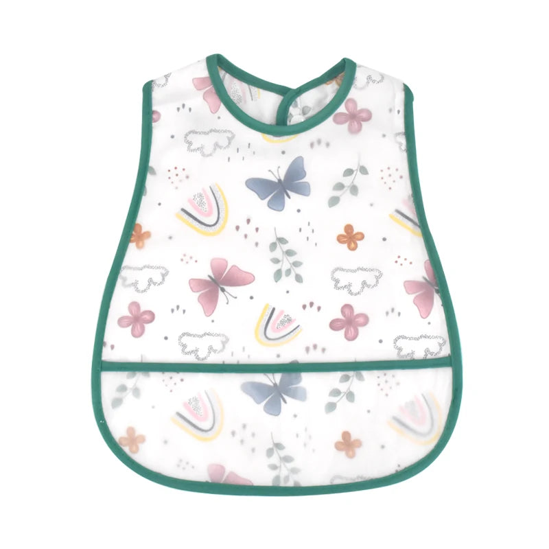 Wasserdichtes Baby-Lätzchen mit Cartoon-Muster / Minikauf.ch