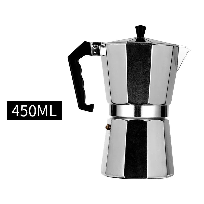 Italienischer Aluminium Espressokocher, 450ml Silber / Minikauf.ch