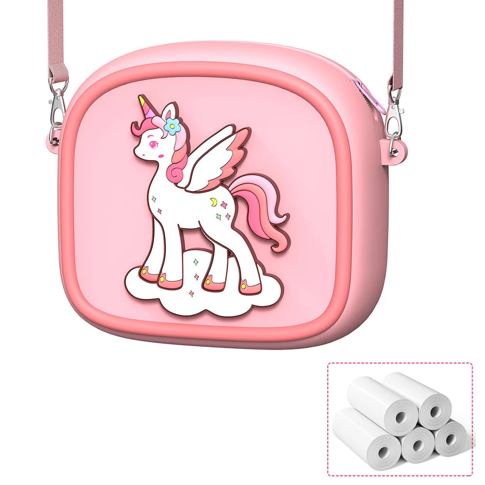 Sofortkamera für Kinder inkl. 32G SD-Karte, Pink Tasche / Minikauf.ch