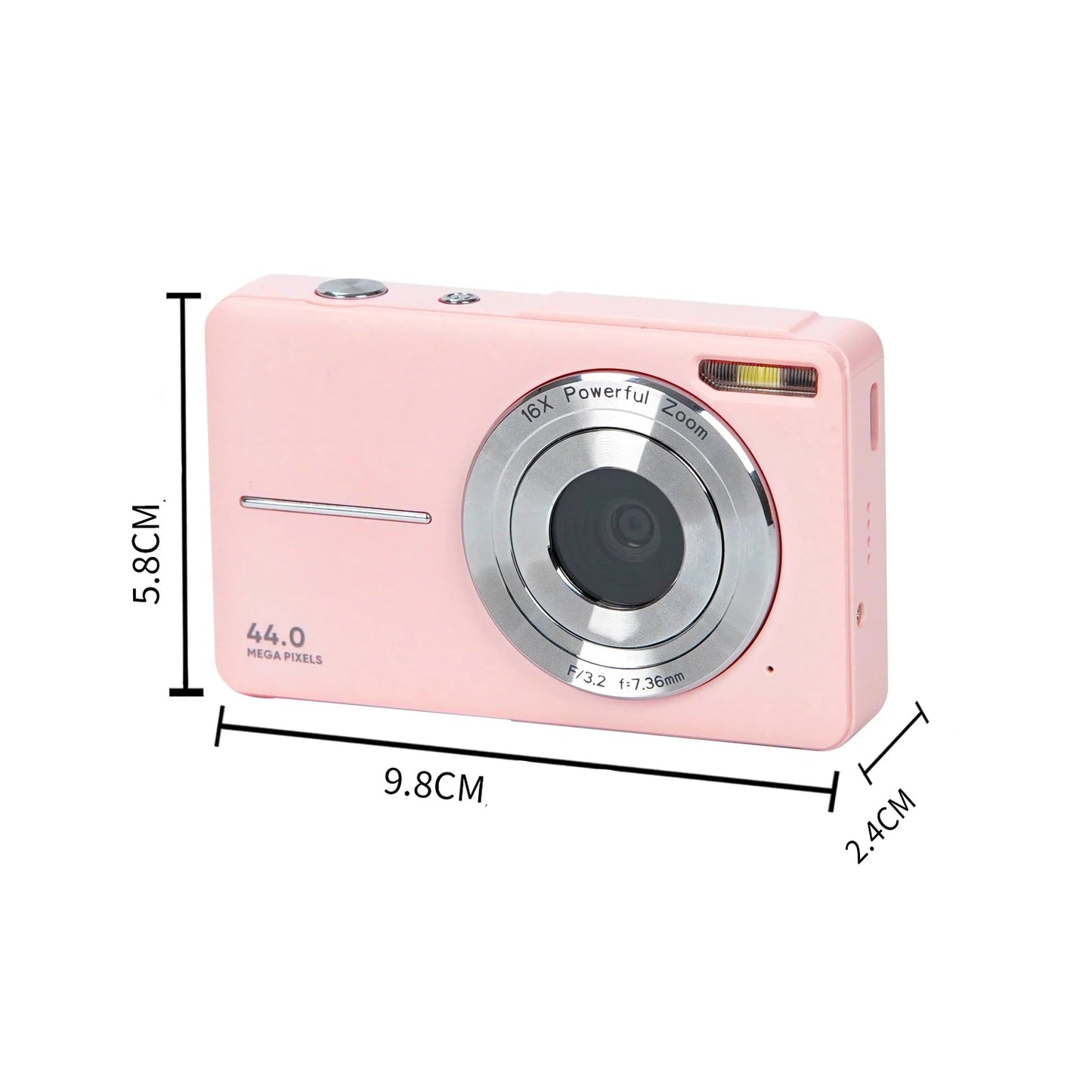 Kinder FHD Digitalkamera mit 32GB Karte, Pink / Minikauf.ch