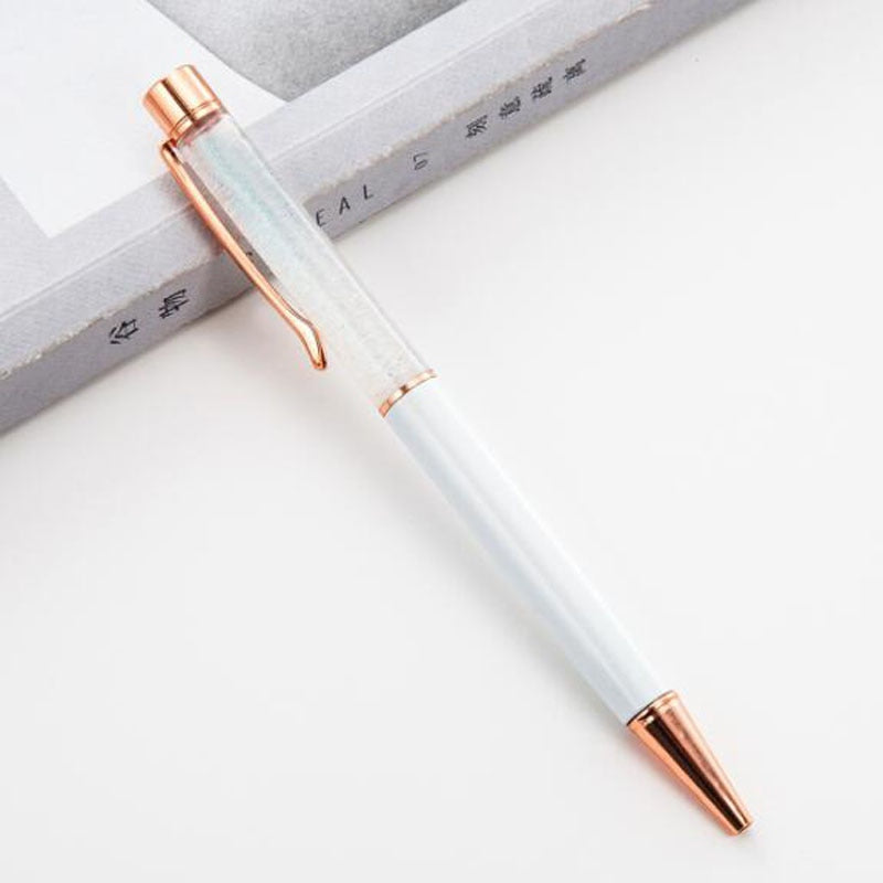Kugelschreiber graviert mit Text, weiss / Minikauf.ch
