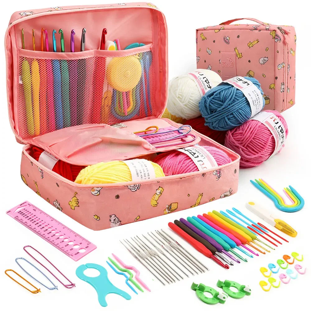 59-teiliges Häkelset mit Tasche / Minikauf.ch