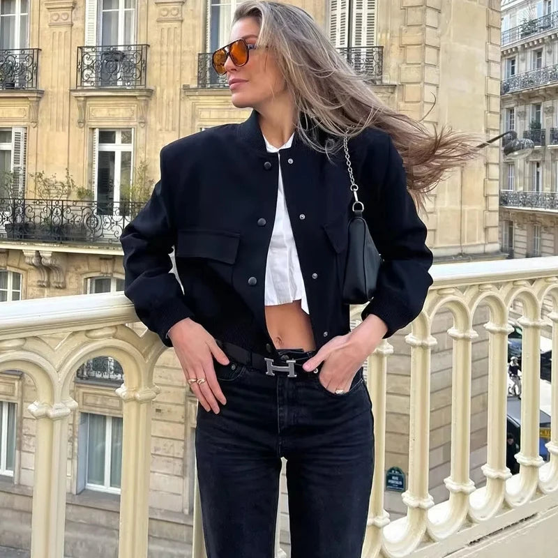 Stylische Damen Bomberjacke / Minikauf.ch