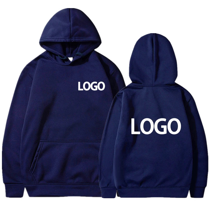 Personalisierter Hoodie mit Kapuze, Marineblau / Minikauf.ch