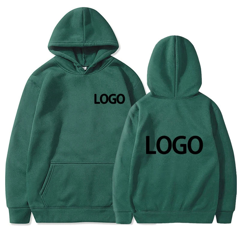 Personalisierter Hoodie mit Kapuze, Grün / Minikauf.ch