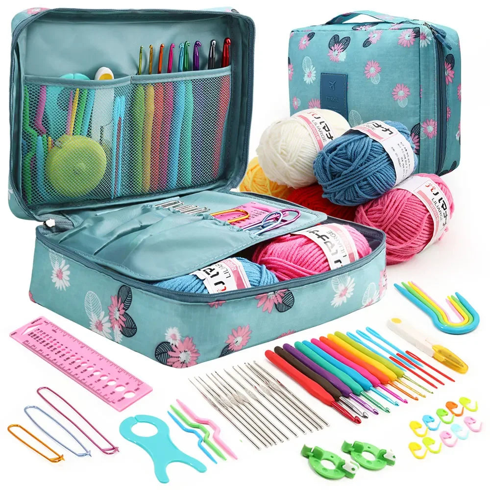 59-teiliges Häkelset mit Tasche / Minikauf.ch
