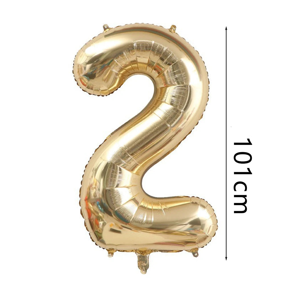 101cm Platin Zahlenballon 0–9 Heliumballon / Minikauf.ch