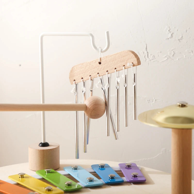 Montessori Musikspielzeug aus Holz – Xylophon & Percussion Set für Kinder / Minikauf.ch