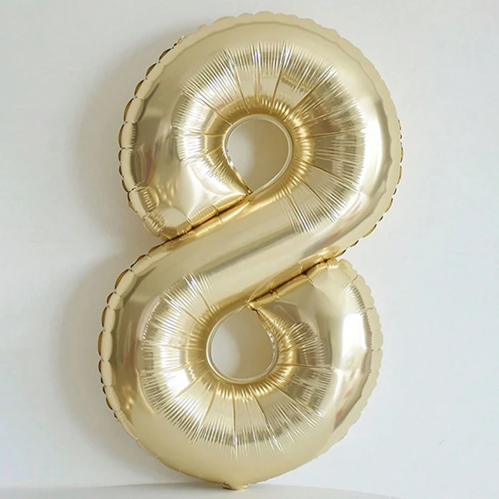 101cm Platin Zahlenballon 0–9 Heliumballon / Minikauf.ch