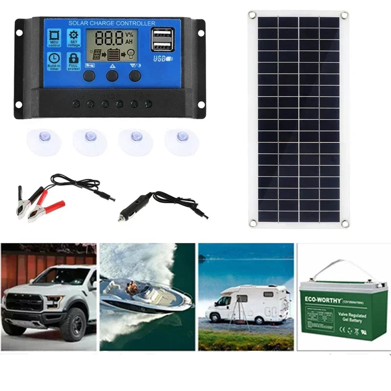 10-15W Solarpanel mit 60A/100A Solarladeregler / Minikauf.ch