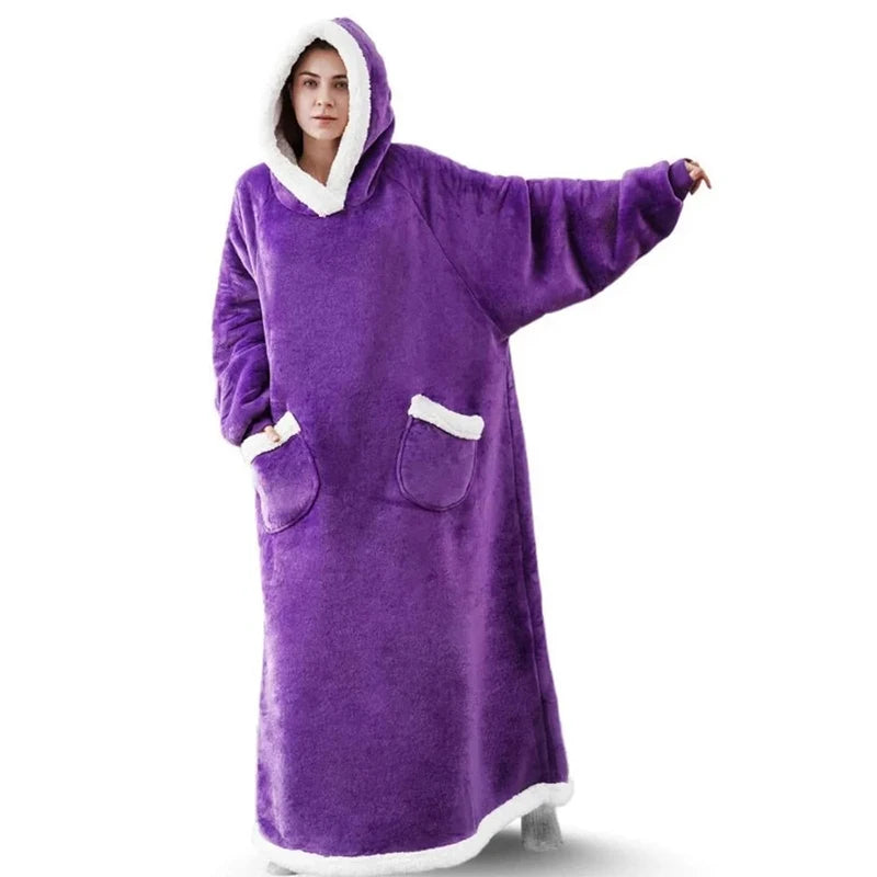 Premium XXL Kapuzen- Deckenhoodie, lila / Minikauf.ch