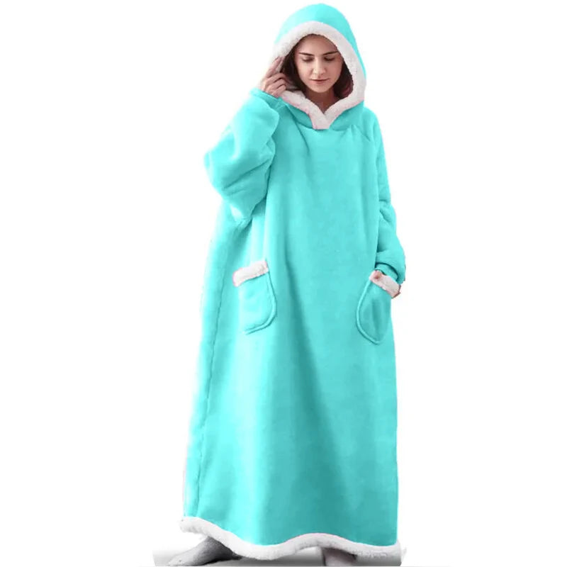 Premium XXL Kapuzen- Deckenhoodie, Minzgrün / Minikauf.ch