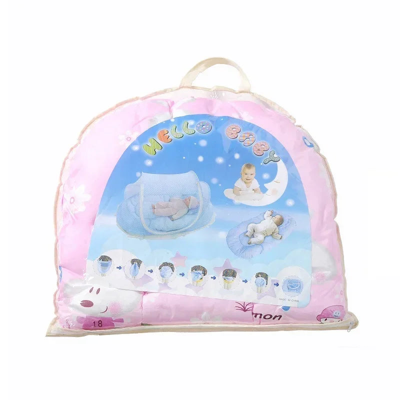 Faltbares Babybett mit Moskitonetz / Minikauf.ch